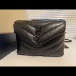 YSL pouch monogrammed Vitelli piumoto